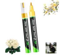 ZBELLO Golden Tombstone Marker Pen for Restoring Faded Grave Inscriptions, Waterproof Stone Touch-Up Pen with Strong Coverage, for Gravestone Lettering and Memorial Inscriptions (6pcs-golden)