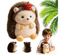 ZBELLO Hedgehog Plush, Realistic Soft Cuddly Hedgehog Toy, Cute Hedgehog Plush Toy with Apple, Stuffed Animal, Plush Toy, Gifts for Kids, Perfect Newborn Gift (Hedgehog,30cm)