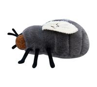ZBELLO Novelty Fly Plush Toy Set, Realistic Grey & Brown Dung Beetle Stuffed Animal, Creepy Cute Soft Plushie Cuddle Pillow, Funny Birthday/Prank Gift for Kids Adults Him Her (GRAY)