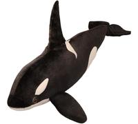 ZBELLO Orca Plush Toy, Whale Cuddly Toy, Cute Orca Plush Toys, Realistic Whale Plush Toy, Gift for Children, Girls and Boys (Black-white,75 cm)