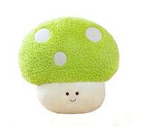 ZBELLO Plush Mushroom Doll，Soft Pillow ，Plush Decorative Cushion, Ultra Soft Stuffed Doll Design，Throw Doll Shaped for Kids, Valentines Day present (GREEN)