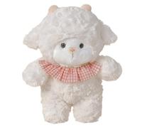 ZBELLO Plush Sheep, Soft Stuffed Animal Doll, Woolly Toy Decoration, for Shelves, Desks, Windowsills, Nurseries and Bedrooms(30cm,white)