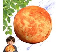 ZBELLO Plush Toy Earth, Sun, Moon, Mars Plush Stuffed Doll Cushion, Space Theme Decorative Pillow, for Living Room Sofa Decoration, Educational Cushion, Birthday Gifts (17cm,Venus)