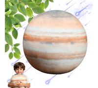 ZBELLO Plush Toy Earth, Sun, Moon, Mars Plush Stuffed Doll Cushion, Space Theme Decorative Pillow, for Living Room Sofa Decoration, Educational Cushion, Birthday Gifts (7.5cm,Jupiter)