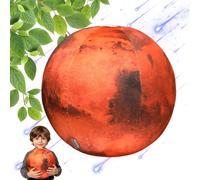 ZBELLO Plush Toy Earth, Sun, Moon, Mars Plush Stuffed Doll Cushion, Space Theme Decorative Pillow, for Living Room Sofa Decoration, Educational Cushion, Birthday Gifts (7.5cm,Mars)