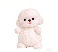 ZBELLO Poodle Plush, Soft Cuddly Stuffed Animal Puppy Doll, Stuffed Animal Dog Teddy, Cuddly Stuffed Animal Dog Doll, Fluffy Hugging Pillow Puppy Plushie Toy Gift for Children (WHITE-2,30cm)