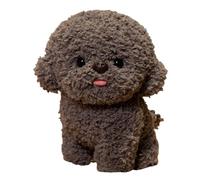 ZBELLO Poodle Plush, Soft Cuddly Stuffed Animal Puppy Doll, Stuffed Animal Dog Teddy, Cuddly Stuffed Animal Dog Doll, Fluffy Hugging Pillow Puppy Plushie Toy Gift for Children (BROWN-1,30cm)
