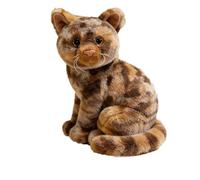 ZBELLO Realistic Cat Plush, 26cm Simulation Sitting Cat Soft Toy, Kitten Plush Toy, Cuddly Cushion, for Cuddling and Playing, Gift For Boys and Girls (Tortoiseshell)