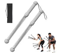 ZBELLO Ropeless Battle Ropes, Cordless Battle Ropes for Home Workout with Storage Bag, Portable Silent weight training Equipment for Full Body Toning, HIIT & Cardio (Grey)