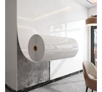 ZBELLO Self Adhesive Wallpaper Roll Waterproof Marble Effect Wall Covering 40cm X 3M/5M/10M Peel and Stick Kitchen Bathroom Wall Film (40x300cm,Ivory White)