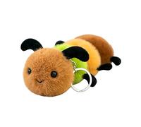 ZBELLO Simulation Snail and Caterpillar Insect Plush Pendant Doll, Cute Cartoon Bug Stuffed Toy Keychain Bag Charm, Soft Plush Hanging Decoration, Creative Gift (Caterpillar)