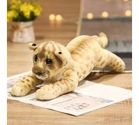 ZBELLO Small Tiger Cuddly Toy, Cute Realistic Plush Toy, Soft Plush Wild Animal, Sleep aid for children, Gifts for Boys and Girls (58 cm,Lion)