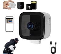 ZBELLO Smart 2K Window Security Camera, Window Camera with A Memory Card Protect Your Home, Security Cameras for Outdoor & Indoor Use,Family & Property Protection (2.4G,16G Memory Card)