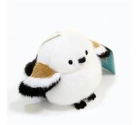 ZBELLO Sparrow soft toy, furry bird soft toy, realistic 12 cm bird, cute little bird keyring as a gift for your friends,Christmas Birthday Gift for Kids Children Girls Boys (12CM,Titmouse)
