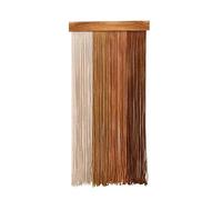 ZBELLO Wide 40cm Macrame Wall Hanging Shelf Boho Home Decor Shelves on Wall Wood Decoration Tassel Tapestries for Bedroom Living Room Nursery (Brown,1 pcs)