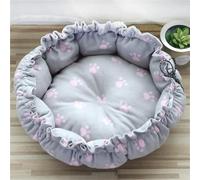 ZBFGEPLV Drawstring Creative Soft Warm Nest Dual-Use Adjustable Pet Bed Cushion 1Pcs(Coffe,45cm)