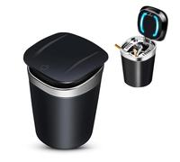 ZBGHJL Car Ashtray for Mercedes-Benz E-class (W212) 2013-2016,portable ashtray,ashtray for car,car ashtray with lid smell proof,Easy Clean Up Detachable Car Ashtray,Silver