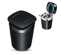 ZBGHJL Car Ashtray for VW Tiguan 2011-2015,portable ashtray,ashtray for car,car ashtray with lid smell proof,Easy Clean Up Detachable Car Ashtray,Black