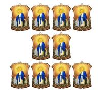 ZBIianxer 10pcs Acrylic Decorations Various Designs Figures Ornaments for Spiritual Home Decoration Holy Family Ornament