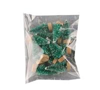 ZBIianxer 12pcs Artificial Miniature Christmas Tree Handicraft Model Ornament For Children Girl Boys