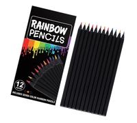 ZBIianxer 12Pcs Professional Art Colored Pencils Wood Rainbow Colored Pencil for Artists Kids Student Drawing Sketching Coloring Grade Color Artist