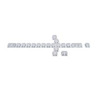 ZBIianxer 19-Key Side Printed Shining Through Unique Design Keycaps with Orignal Profile for Mechanical Keyboards Keyboards Keycaps