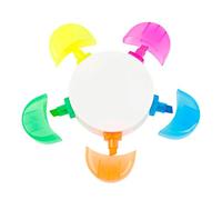 ZBIianxer 1PC Bright Highlighters Smooth Writing Petal Design Colorful Markers for Artists Kids School Supplies Study Tool Petal Design Highlighters