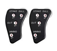 ZBIianxer 2Pcs / pack 4 Wheel Umpire Baseball Counter Clicker Baseball Softball Equipment Referee Score Counter