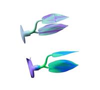 ZBIianxer 2PCS Realistic Silicones Fish Tanks Decoratio Double Layer Bettas Resting Safe Light Weight Aquariums Accessories Fish Aquariums Hammock