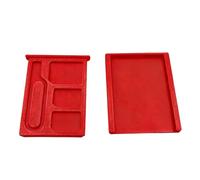 ZBIianxer 3D Printed Card Holder with Separate Slot, Red | Waterproof and Dustproof Design for Business and Travel Use, Portable Size for Easy Storage of Multiple Cards