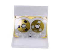 ZBIianxer 50 Minutes Empty Tape Disk Double Sided Metal Small Open Disk Empty Frame for Music Gift