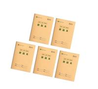 ZBIianxer 5Pcs Gridded/Lined Notebooks Handwriting Exercise Books 16 Sheets Each for Chinese Math and Language Learning Paper Writing Notebook