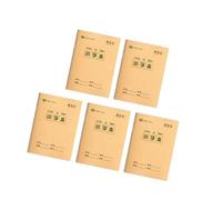 ZBIianxer 5Pcs Gridded/Lined Notebooks Handwriting Exercise Books 16 Sheets Each for Chinese Math and Language Learning Paper Writing Notebook