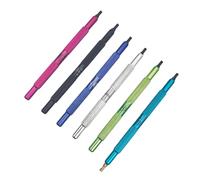 ZBIianxer 6 Piece Colored Aluminum Handle Punches Pin Set for Watch Band Repair with Double Ended Tips Portable Watch Tool with Aluminum Handles