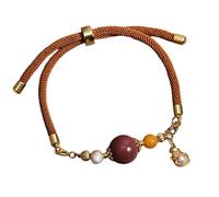 ZBIianxer Aromatherapys Scented Beads Woven Natural Stone for Relaxation in Yoga Rope Braided