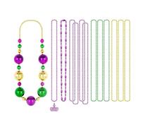 ZBIianxer Bead Chains for New Orleans Celebration and Music Festivals Portable Materials Unisex Festival Necklace