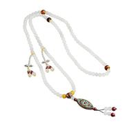 ZBIianxer Beaded Agates Necklace for Women Adjustable Length for Versatile Styling in Daily Life and Special Occasions Glass Necklace