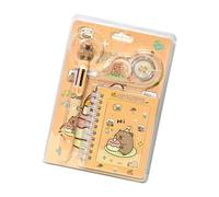 ZBIianxer Cartoon School Stationery Supplies for Student Back to Gift with Notebook Multicolor Ballpoint Pen Corection Tape Supplies