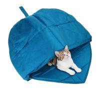 ZBIianxer Creative Leaves Shape Nest Cats Bed Hideouts Cave Bed Soft Warm Bedding Sleep Bag for Felines Home Indoor Resting Place Leaves Shape Cats Cave
