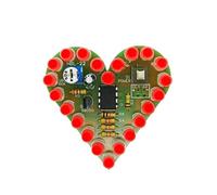 ZBIianxer Educational Heart Breathing LED Set Analog Design Beginner Friendly Project Set with Clear Layout Analog Breathing LED