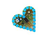 ZBIianxer Educational Heart Breathing LED Set Analog Design Beginner Friendly Project Set with Clear Layout Analog Breathing LED