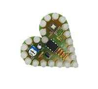 ZBIianxer Educational Heart Breathing LED Set Analog Design Beginner Friendly Project Set with Clear Layout Analog Breathing LED