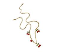 ZBIianxer Eye Catching Fruit Themed Dangle Pendant Necklace Versatile Styles Lightweight Design Suitable for All Outfits Stainless Steel Pendant Jewelry