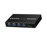 ZBIianxer Fast Display Port KVM Device for 2 PCs Sharing Keyboard Printer Denial Software Needed Plug and Use KVM Change USB