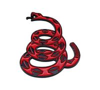 ZBIianxer Gadsden Inspired Badge 3D Snake Car Sticker Strong Metal Automotive Decal Decorative Decal for Truck Motorcycles Auto Dont Step on Mine Metal Car Sticker