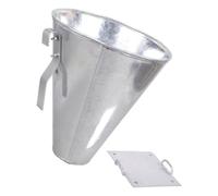 ZBIianxer Galvanized Steel Poultry Restraining Cone Chicken Cone for Efficient Drainage in Chicken Slaughtering on Home Small Farm Poultry Slaughter Tool for Farm