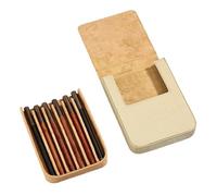 ZBIianxer Luxury Leather Pen Organizers Box for 6 Writing Instruments Ideal Corporate Gift with Strong Stitching Compacts Design Genuine Leather Pen Case