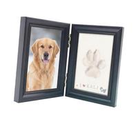 ZBIianxer Make Your Own Animal Hand Marks Clay Set Including Foldable Display Frame Pet Loss Remembrance