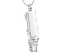 ZBIianxer Memorials Jewelry for Holding Pet and Human Cremains Rustless Steel Train Theme Easy to Use Remembrances Jewelry Pendants