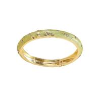 ZBIianxer Metallic Fashion Clovers for Wrist-Worn | Metallic Appearance, Accent At the Wrist, Alloy Construction, 1 Bangle Included for Routine Outfits